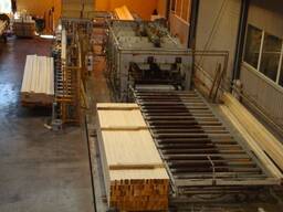 Автоматическая линия для производства массивных плат склеиванием