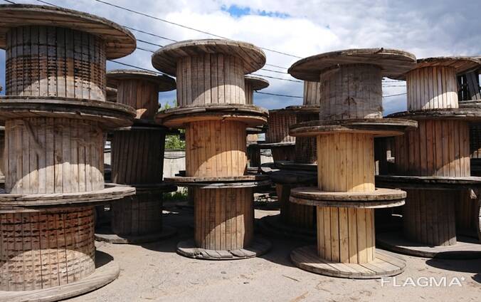 Барабаны из-под кабеля (деревянные). В наличии на складе в Кишинёве. Самовывоз