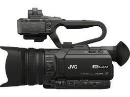 Cameră video profesională compactă JVC GY-HM170UA 4KCAM cu unitate audio cu mâner superior