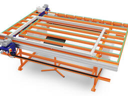 Двухголовая станция сверления отверстий под импост в рамах WS402