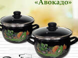 Кастрюля стальная эмалированная - photo 1