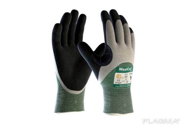 Маслобензостойкие перчатки с защитой от порезов MaxiCut Oil 34-305 ATG