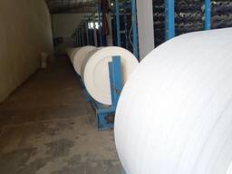 Polyethylene fabric (sleeves).