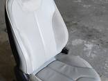 Сиденье пассажирское в сборе PERF GRAY (GEN 1, широкий подголовник, с карманом) Tesla mode - фото 1