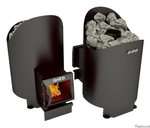 Печи для саун *GrillD Aurora 160 LONG black
