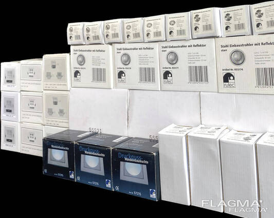 Встраиваемые светильники Rutec, сток, опт из Германии